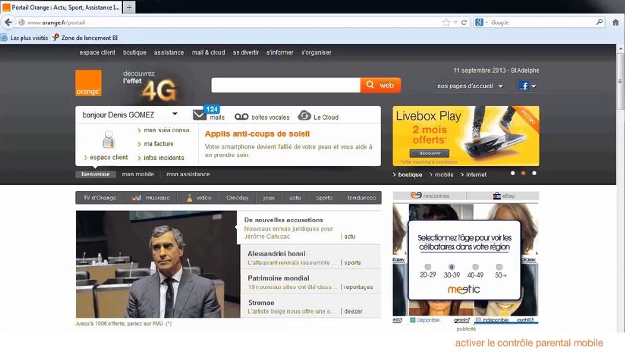 Activer le contrôle parental sur un mobile Orange