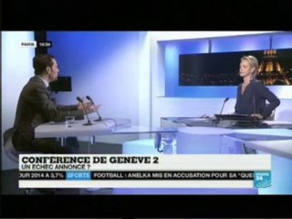 France 24 / Syrie, Genève II : interview de Romain Nadal, porte-parole du Quai d'Orsay (21/01/2014)