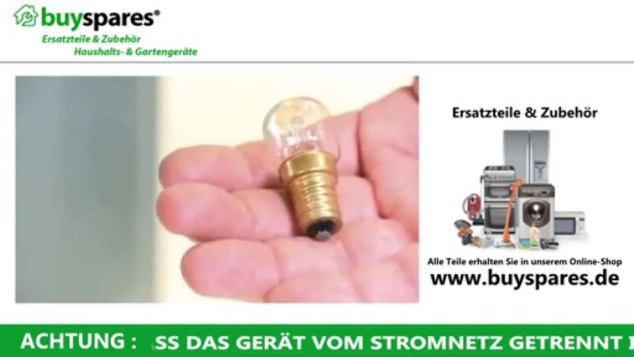 Wie man die glühbirne eines backofens auswechselt