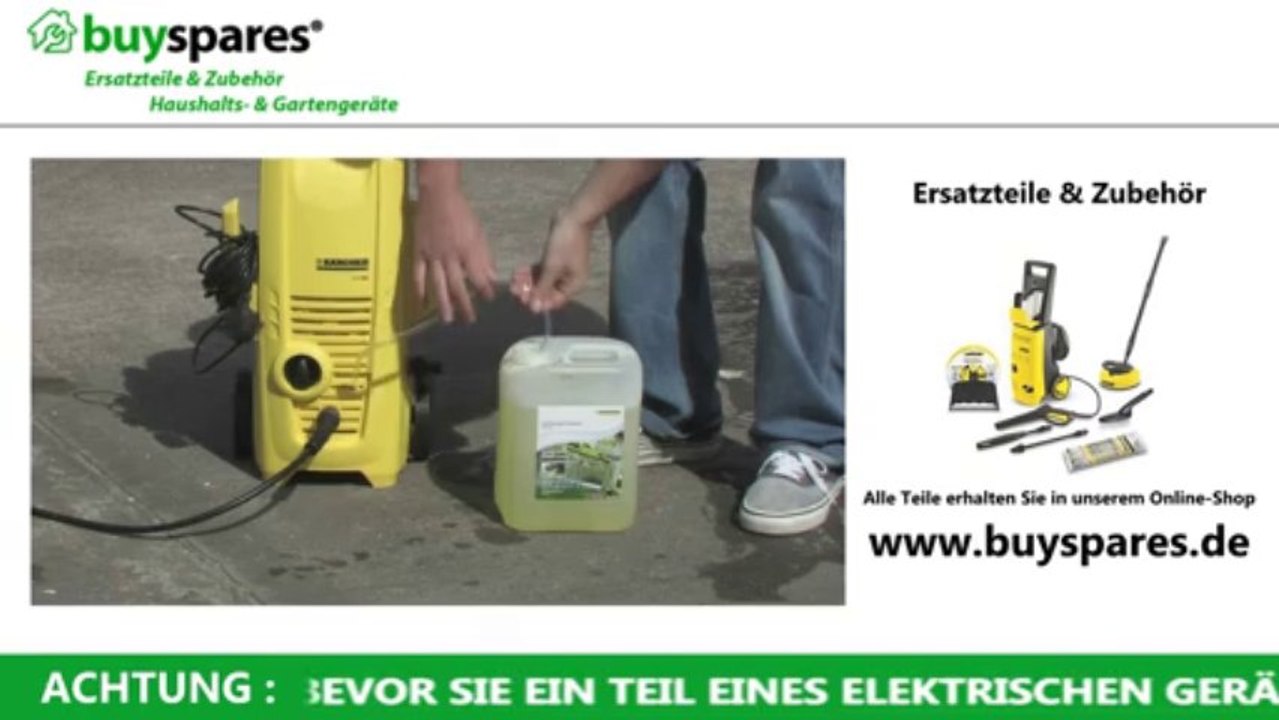 Reinigungsmittel in einem kärcher hochdruckreiniger verwenden