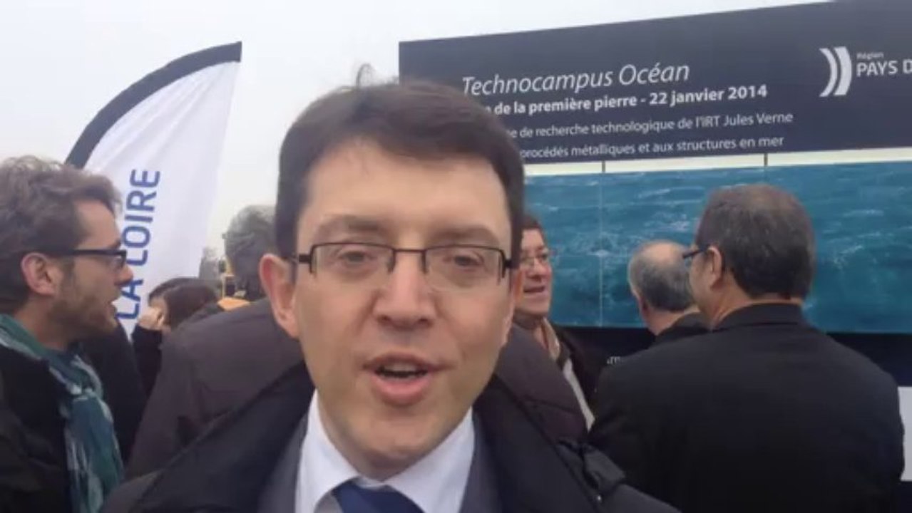 1e pierre du Technocampus Océan : les Pays de la Loire capitale de la navale et des EMR
