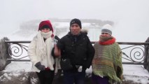 El frío congela las cataratas del Niágara