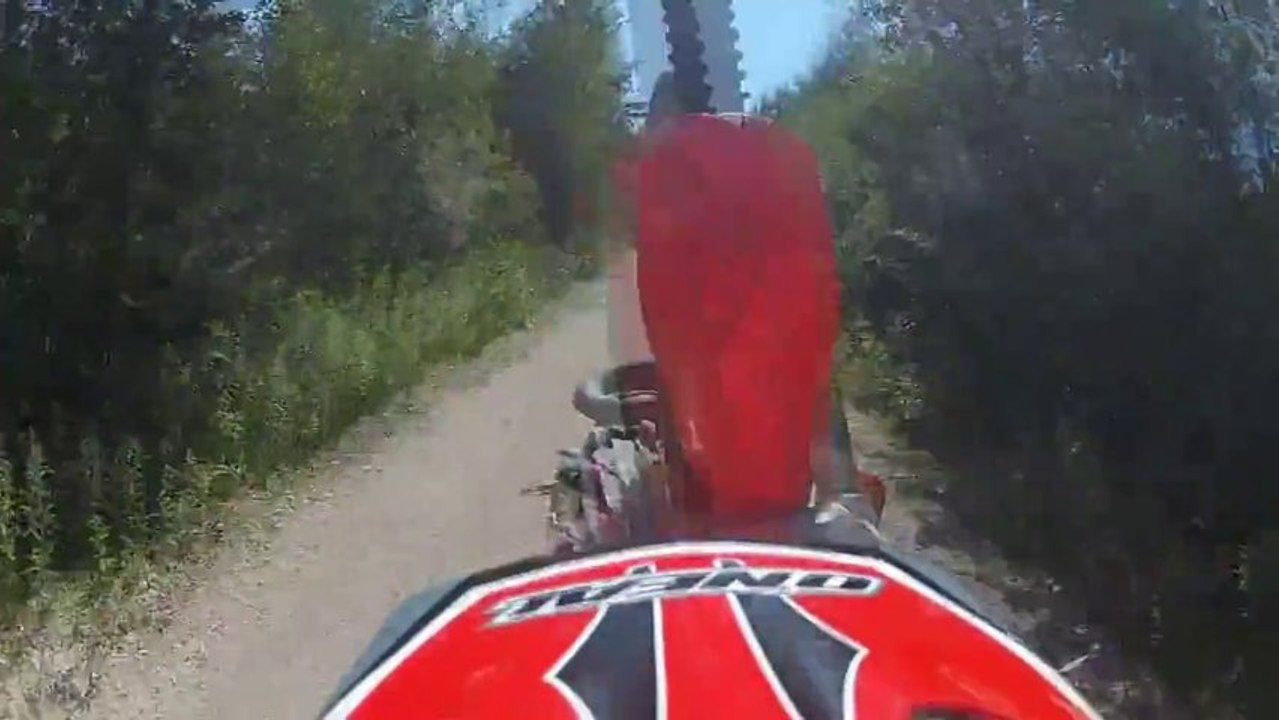 Epic CR 250 Wheelie Crash