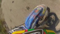 Rider Gets Thrown Off His Dirt Bike!! - Go Pro Motocross CRASH