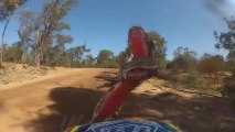 Big Motocross CRASH - Rider Bails On A Dirt Jump!