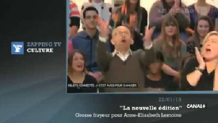 Zapping TV : la grosse frayeur d’une présentatrice de Canal+