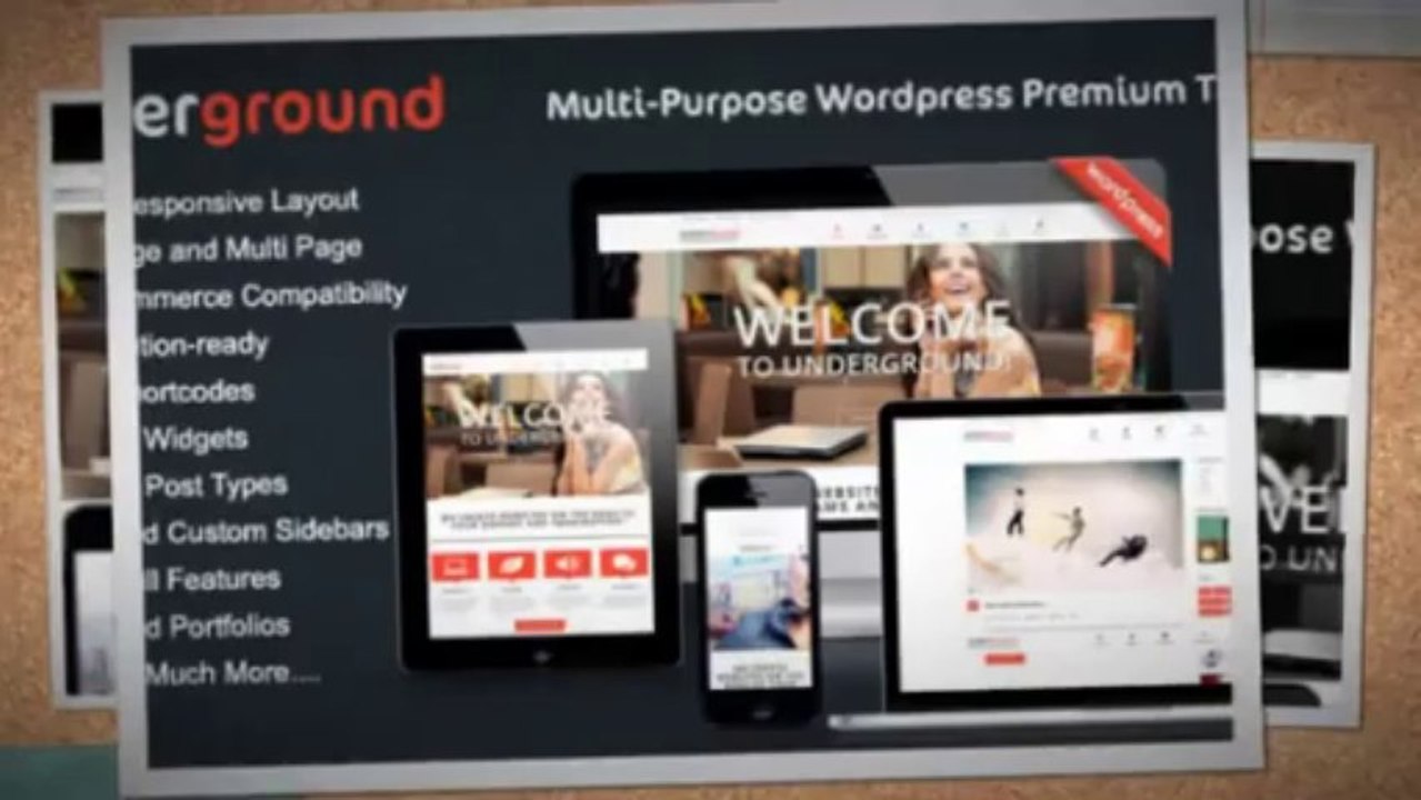 Underground 2 in 1 Responsive WordPress Theme Download
