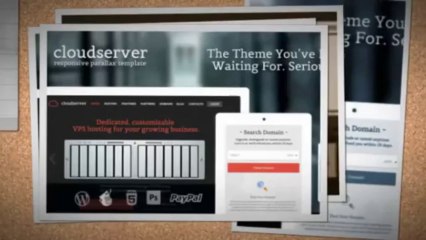 CloudServer One Page Responsive Hosting Theme Download