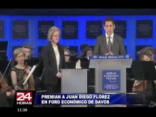 Foro Económico Mundial premió a Juan Diego Flórez por su labor social