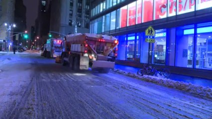 EEUU: se congela tren por tormenta de nieve