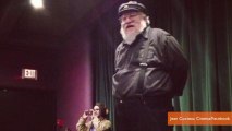 George R.R. Martin Makes Appearance with 'Game of Thrones' Star and a Wolf