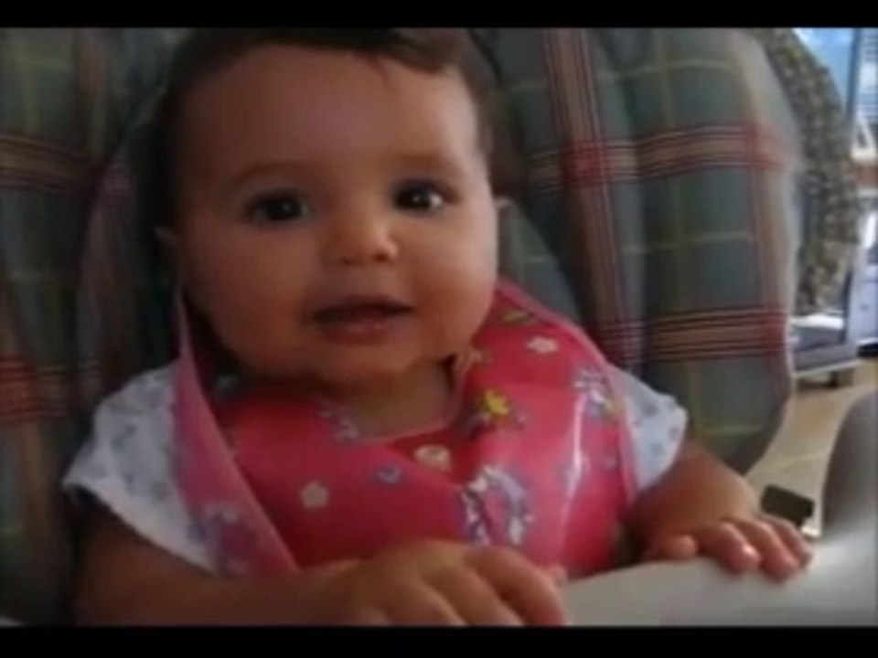 Dramatic evil baby laugh