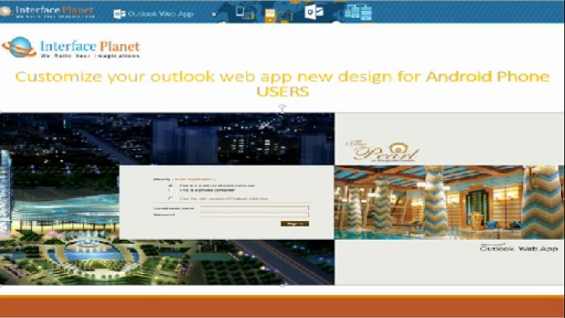 ⁣Customize Outlook Web App 2013, Customize Outlook Web Access at Interface Planet