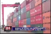 Ollanta Humala se reunió con gremios empresariales por fallo de La Haya
