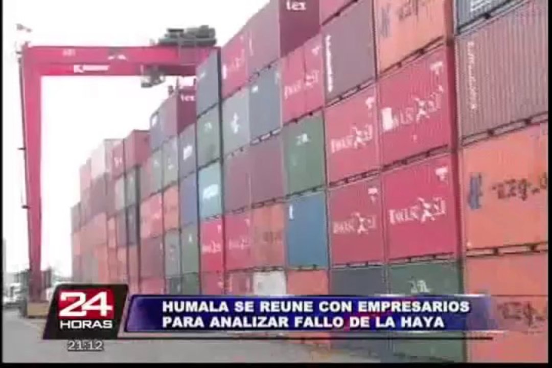 Ollanta Humala se reunió con gremios empresariales por fallo de La Haya