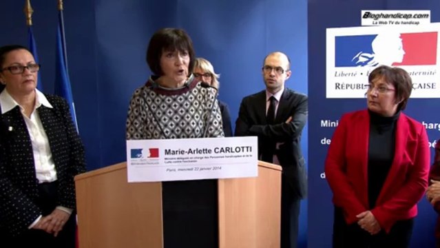 EXCLUSIF : Prise de parole de Marie-Arlette Carlotti - Point sur le handicap et la maltraitance - bloghandicap.com - La Web TV du Handicap