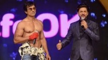Shahrukh Khan Makes Sonu Sood Strip On Stage @ 20th Life OK Screen Awards !