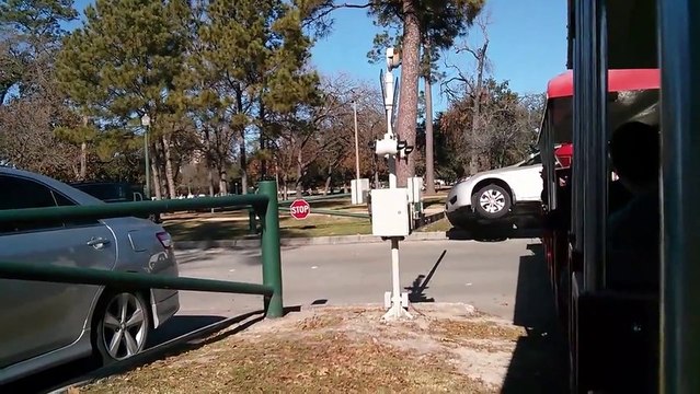 Accident de train... de petit train, Hermann Park.