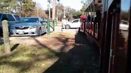 Hermann Park Train Collision ... Car vs Train!