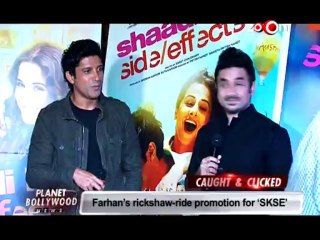 Shaadi Ke Side Effects Farhan Akhtar’s rickshaw-ride promotion for the movie
