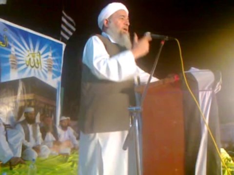 JUI-F jamiat ulama islam corner meeting at landhi for upcoming general election 2013 Maulana abdul karim abid vice president of sindh