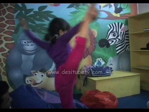 Dance children Master in dance giving their interview & preformance of Boogie Woogie contestant