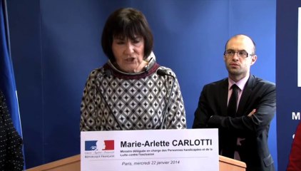 Handicap : extraits de l'intervention de Marie-Arlette Carlotti - 22 janvier 2014