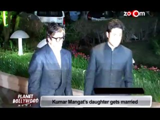 Amitabh Bachchan, Abhishek Bachchan, Ajay Devgn, Kajol & others at Kumar Mangat’s daughter wedding