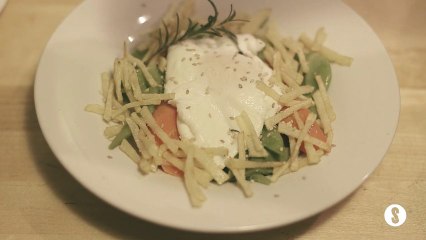 63 VERDURAS AL VAPOR CON HUEVO POCHÉ