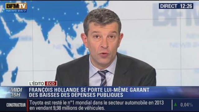 L'Édito éco de Nicolas Doze: Baisse des dépenses publiques: François Hollande se porte lui-même garant - 23/01