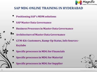 sap mdg online training-magnifictraining
