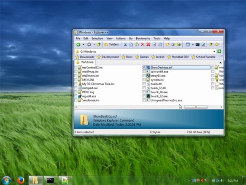 Add a Classic Positioned "Show Desktop" Button to Windows 7 Taskbar