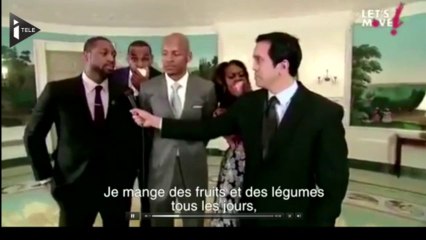 Michelle Obama se met en scène avec Lebron James