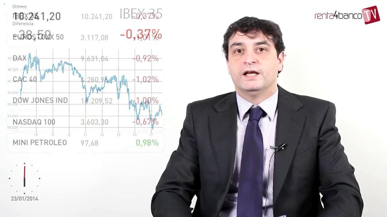 23.01.14 · Jornada negativa en las bolsas europeas - Análisis del cierre de bolsas y mercados
