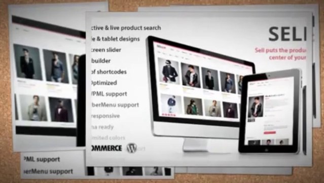Sell Responsive eCommerce WordPress Theme Download
