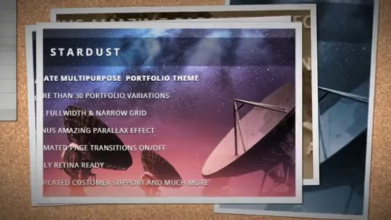 Stardust MultiPurpose Portfolio WordPress Theme Download