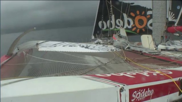 Sodebo - Tour du Monde 2014: Ambiance Pot-au-Noir à bord de Sodebo