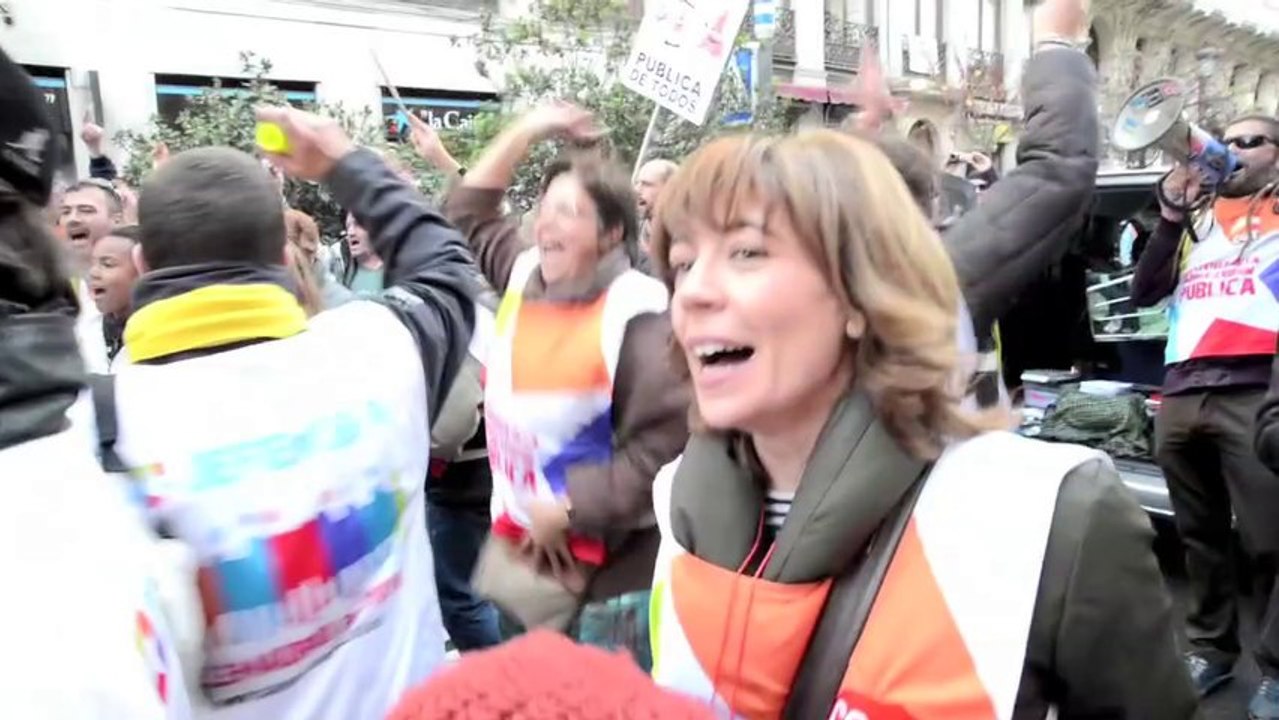 CAM Baile de protesta por los despidos de Telemadrid