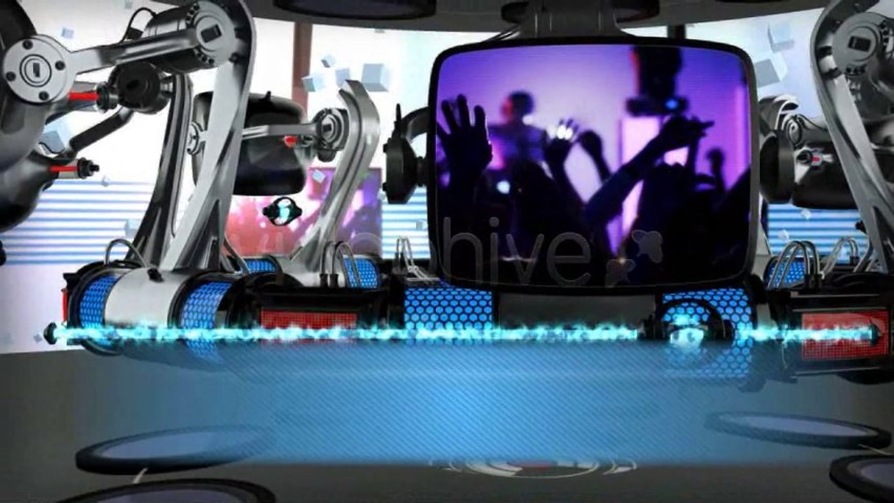 Robotic Retro Tv Tube Presentation - After Effects Template