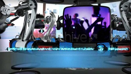 Robotic Retro Tv Tube Presentation - After Effects Template