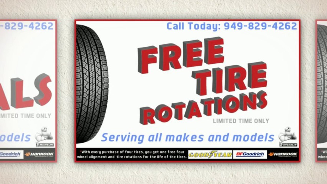 Tire Discounts 949-829-4262 Tire Specials Laguna Niguel