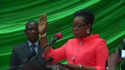 Central African Republic's interim president sworn in