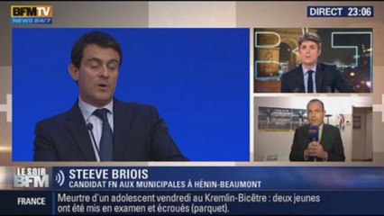 Download Video: Le Soir BFM: Pourquoi le FN s’attaque-t-il à Manuel Valls ? - 23/01 3/4