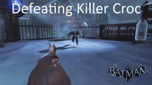 Killer Croc Boss Fight Prison Level Hard Difficulty Batman Arkham Origins Xbox 360 PS3 PC