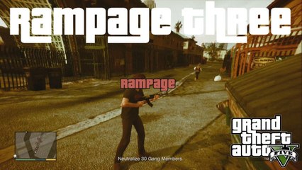 How to Complete Rampage Three GTA V Guide XBOX 360 PS3 PC