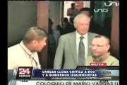 Mario Vargas Llosa visitó Bolivia en medio de críticas del Gobierno de Evo Morales