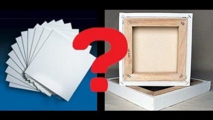 Acrylic Painting Tip #44 - Canvas And Canvas Panels