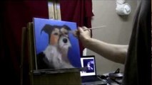 Portrait of Rhyder - Acrylic Time Lapse Painting by Artist Brandon Schaefer