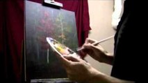 Time Lapse - Two Autumn Trees by Acrylic Artist Brandon Schaefer