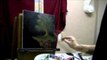 Acrylic Sci-Fi Landscape Floating Tree Painting - Time Lapse by Brandon Schaefer